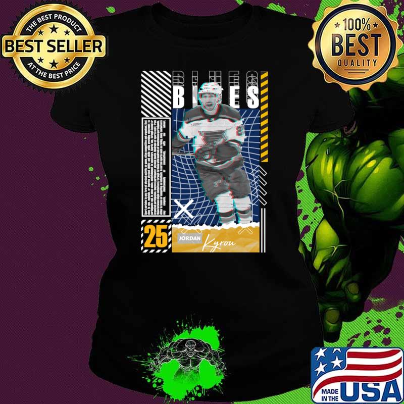 Jordan Kyrou Player Hockey Canadian in the Louis Blues T-Shirt