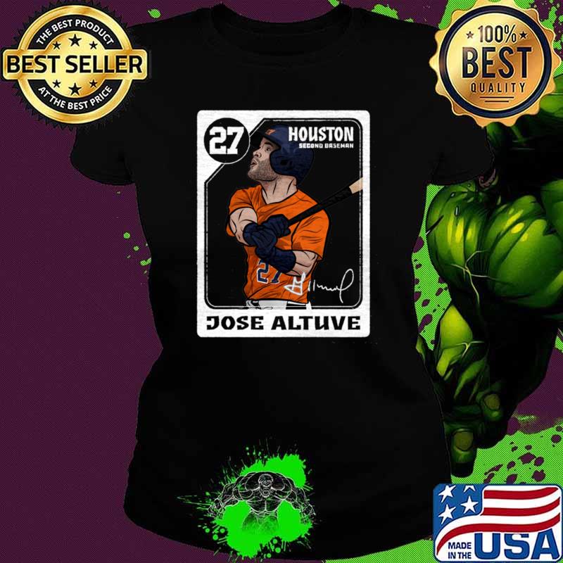 Jose Altuve signature a Venezuelan second baseman Houston Card T-Shirt