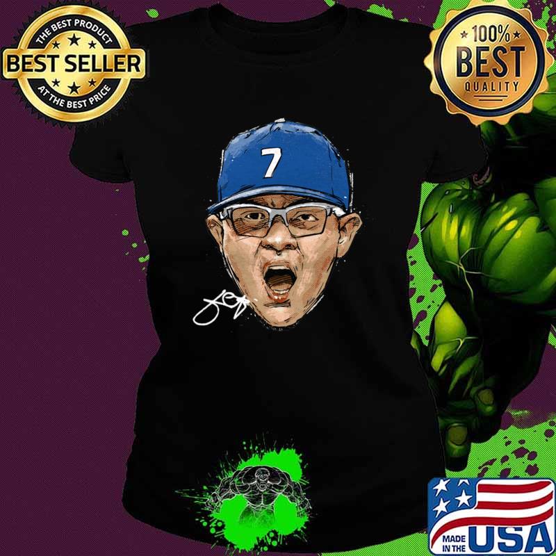 Julio Urias Los Angeles D Scream Signature Mexican Baseball T-Shirt Ladies tee Julio Urias Los Angeles D Scream Signature Mexican Baseball T-Shirt Ladies tee