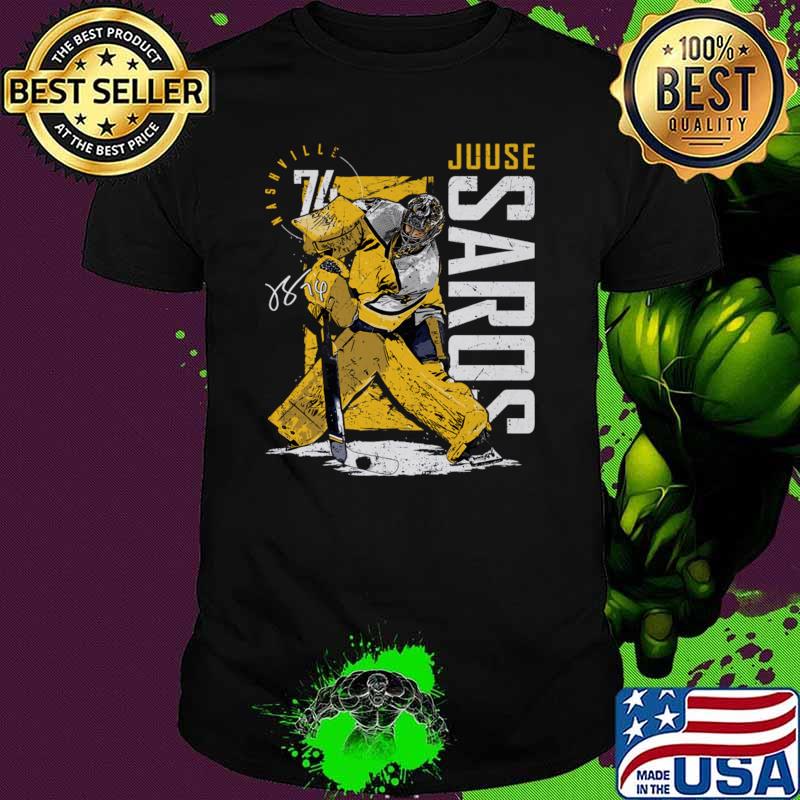 Juuse Saros Nashville Vintage Signature T-Shirt Unisex Juuse Saros Nashville Vintage Signature T-Shirt Unisex