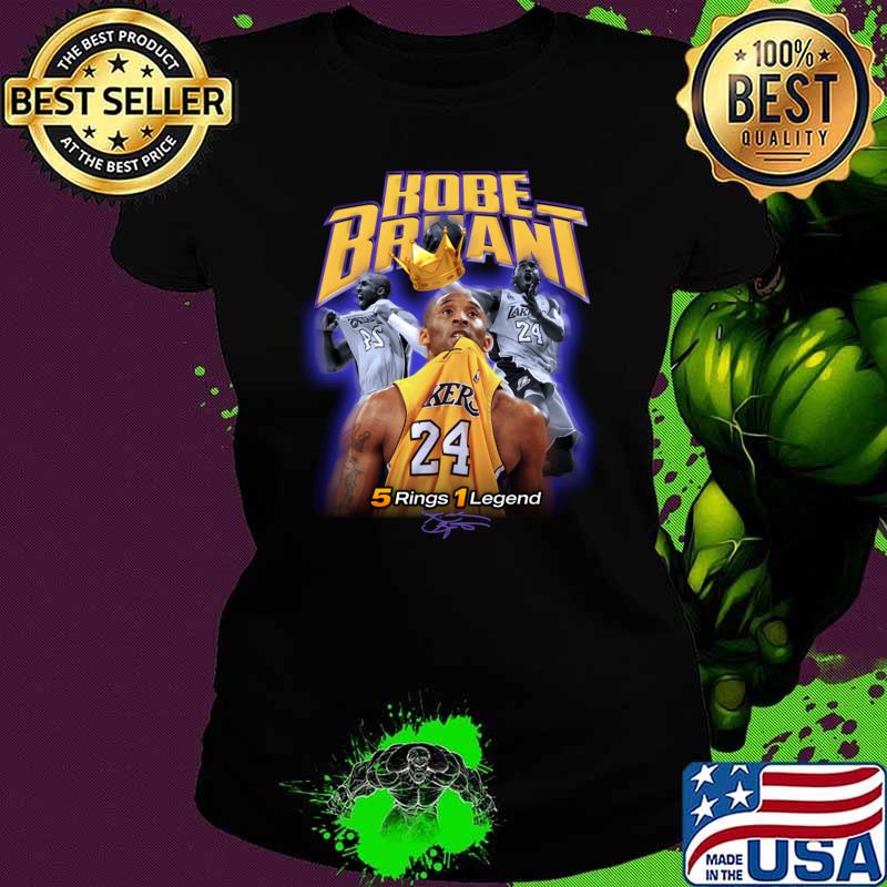 Kobe bryant 5 rings 1 legend T-Shirt