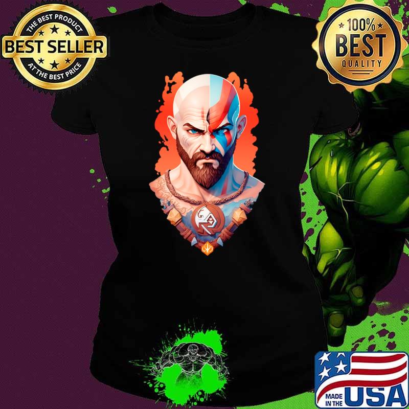 Kratos Ragnarök Illustration Fan Art an action movie T-Shirt