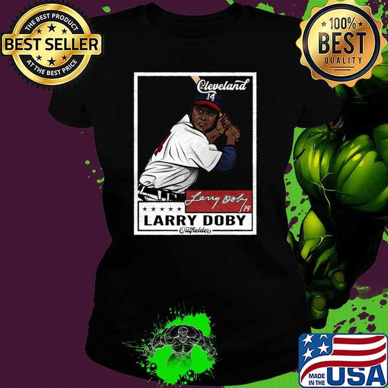 Larry Doby an American baseball player in Cleveland Throwback Card T-Shirt