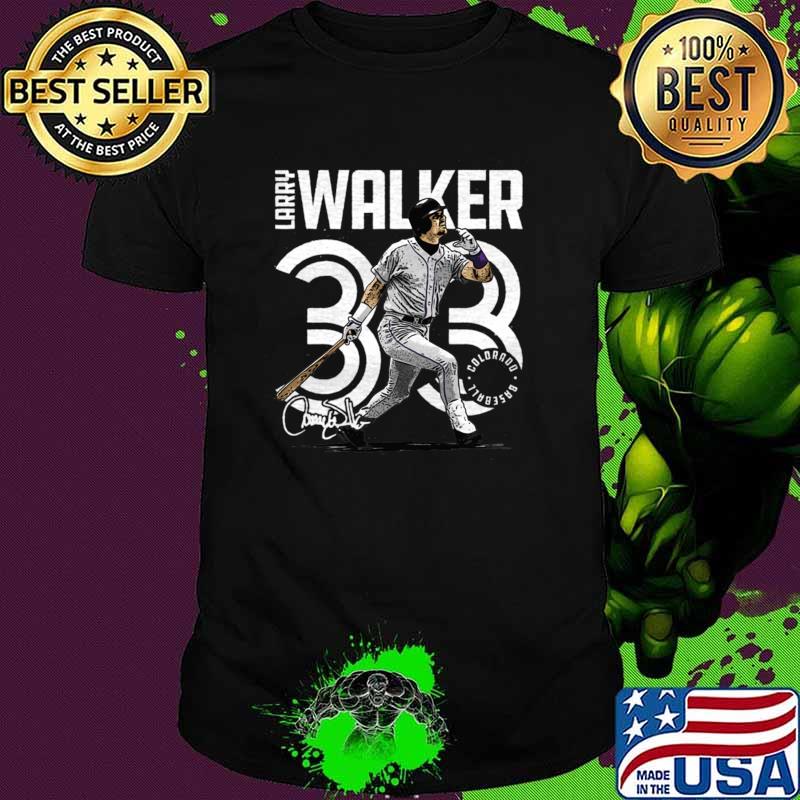 Larry Walker Colorado Inline Signature A Canadian Baseball Fielder T-Shirt