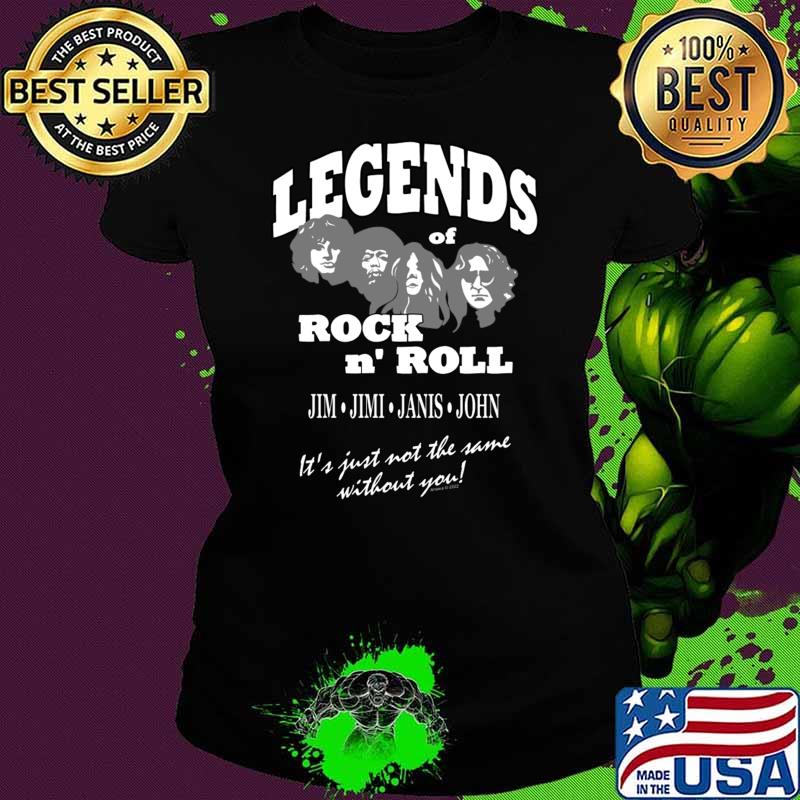 Legends of Rock N Roll Jim Jimi Janis John T-Shirt