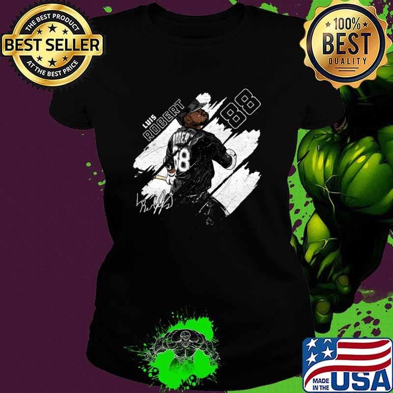 Luis Robert a Cuban Baseball For The Chicago W Stripes MLB T-Shirt Ladies tee Luis Robert a Cuban Baseball For The Chicago W Stripes MLB T-Shirt Ladies tee
