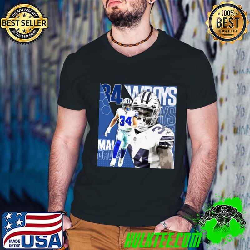 Malik Davis Football 34 sport Cowboys T-Shirt