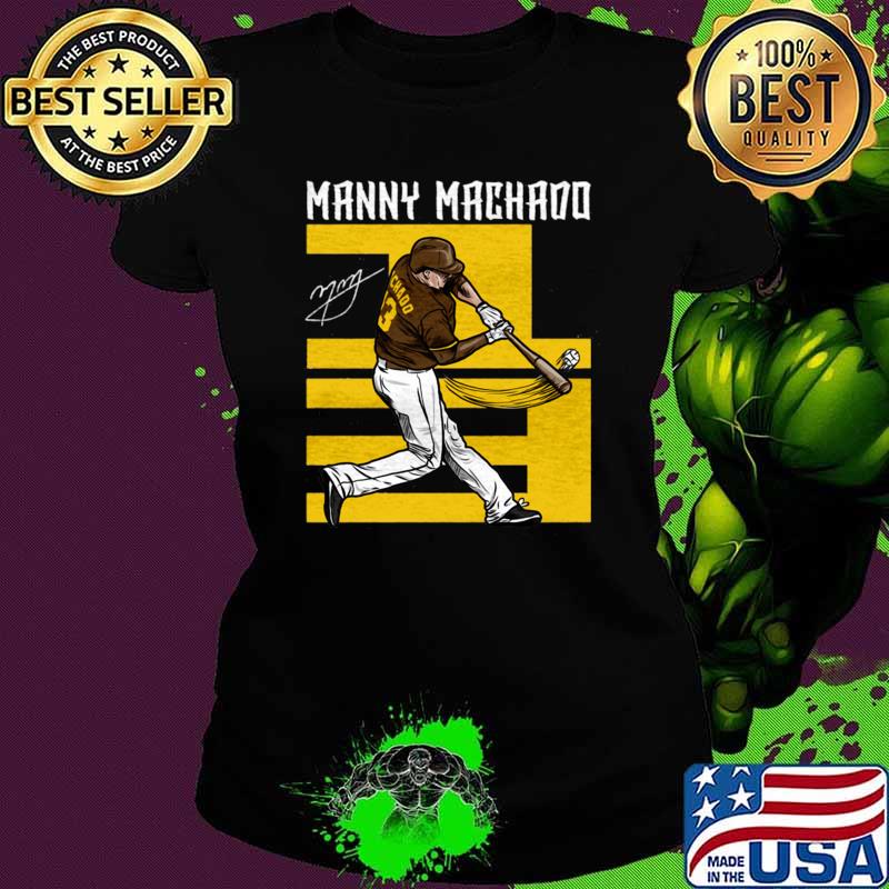 Manny Machado San Diego Number Baseball Signature Sports Lover T-Shirt