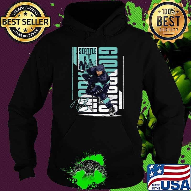 Mark Giordano Seattle Vertical Signature T-Shirt Hoodie Mark Giordano Seattle Vertical Signature T-Shirt Hoodie