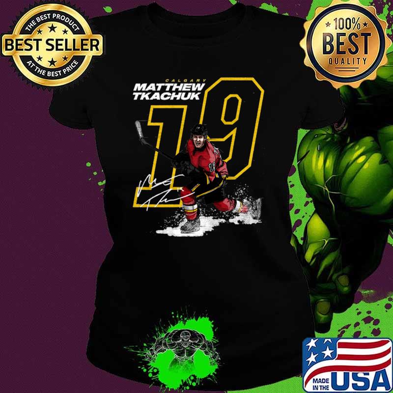Matthew Tkachuk Calgary Signature Hockey Player An American T-Shirt