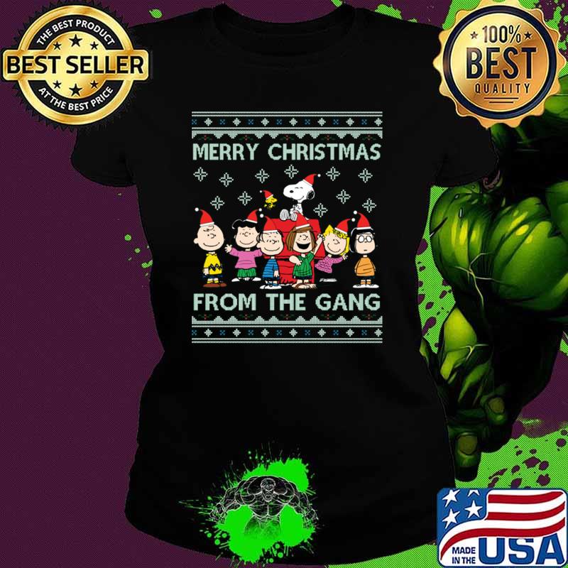 Merry Christmas From The Peanuts Gang Snoopy Charlie T-Shirt
