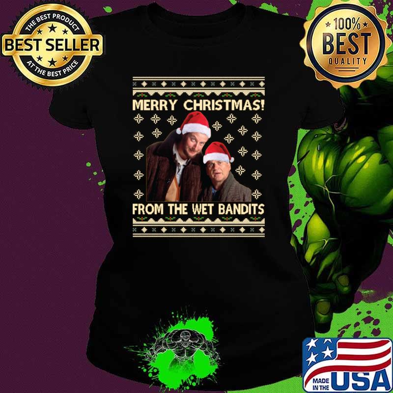Merry Christmas From The Wet Bandits Home Alone Santa Clause T-Shirt