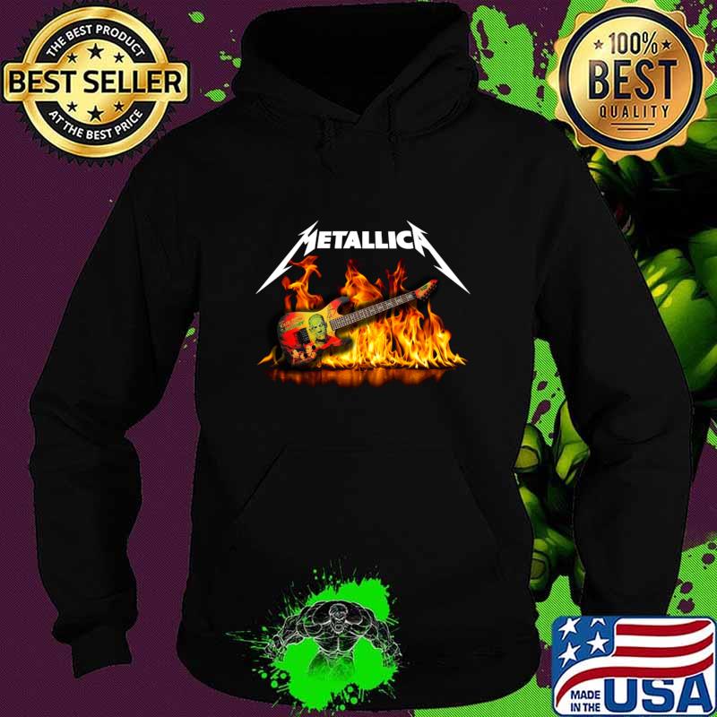 Metalilica Music Band Rock Fire Kirk Hammett Guitar T-Shirt Hoodie Metalilica Music Band Rock Fire Kirk Hammett Guitar T-Shirt Hoodie