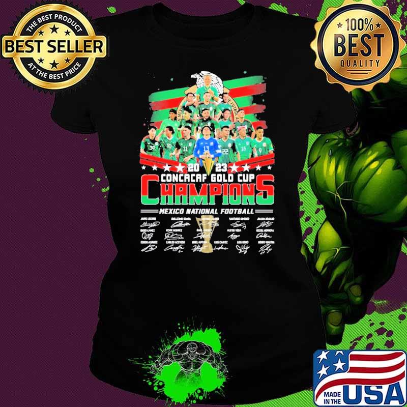 Mexico national football 2023 concacaf gold cup players signature shirt
