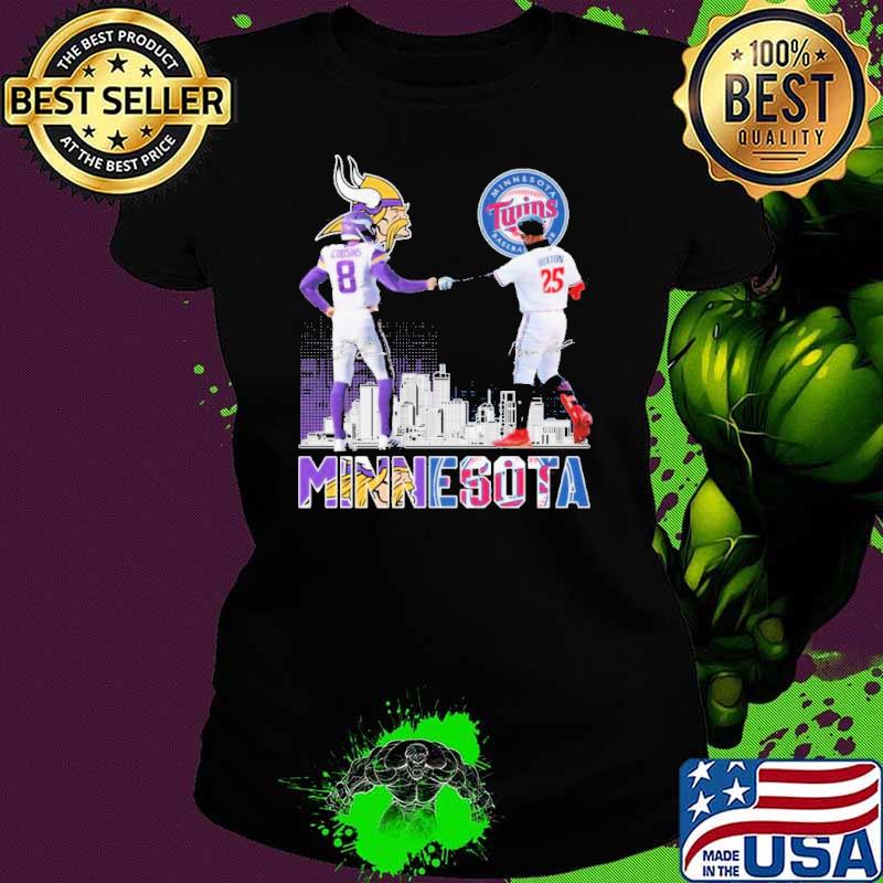 Minnesota Sports Kirk Cousins And Byron Buxton Signatures shirt Minnesota Sports Kirk Cousins And Byron Buxton Signatures shirt