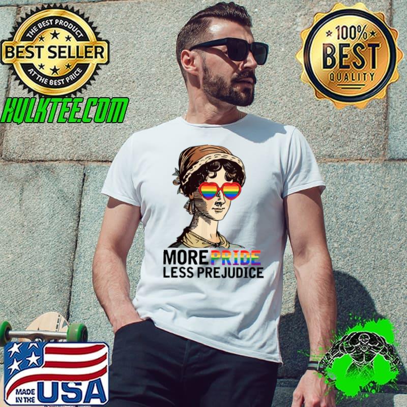 More Pride Less Prejudice Lgbt Gay Proud Pride Month T-Shirt