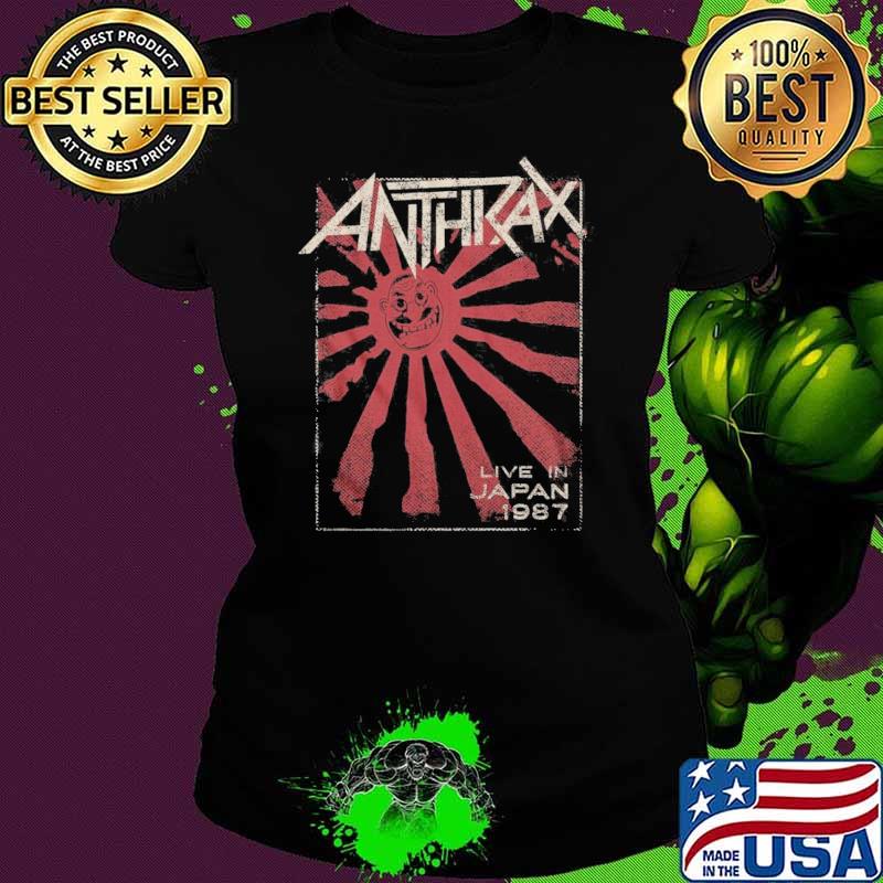 Nice anthrax Live in Japan 1987 Men's Unisex Vintage Concert T-shirt