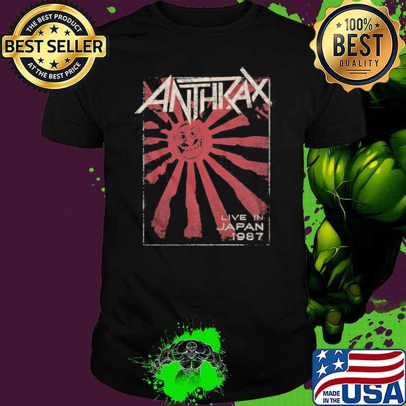 Nice anthrax Live in Japan 1987 Men's Unisex Vintage Concert T-s Unisex Nice anthrax Live in Japan 1987 Men's Unisex Vintage Concert T-s Unisex