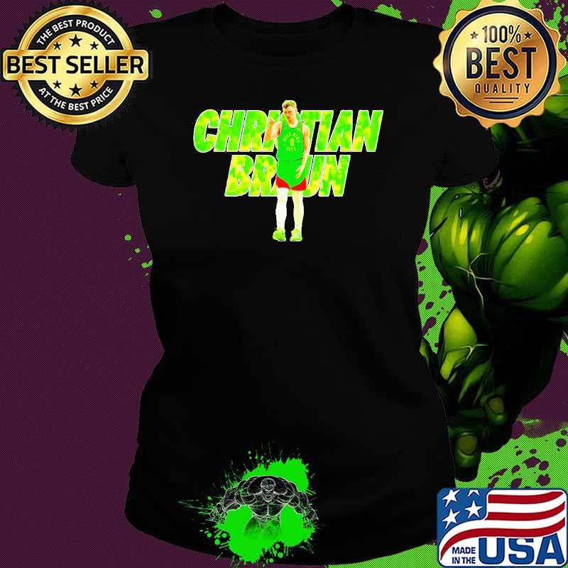 Nice christian Braun Denver Nuggets Protro Lime Green shirt