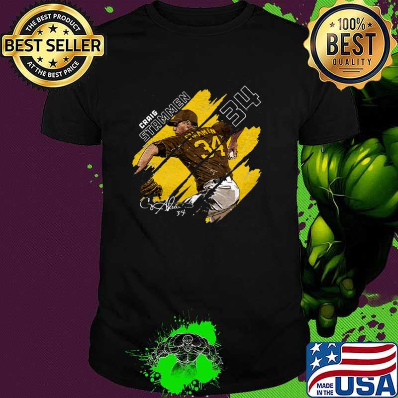 Nice craig Stammen San Diego Stripes Signature Number 34 Baseball Sports Lover T-Shirt Unisex Nice craig Stammen San Diego Stripes Signature Number 34 Baseball Sports Lover T-Shirt Unisex