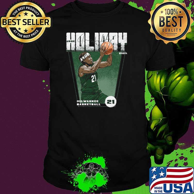 Nice jrue Holiday Milwaukee Signature T-Shirt