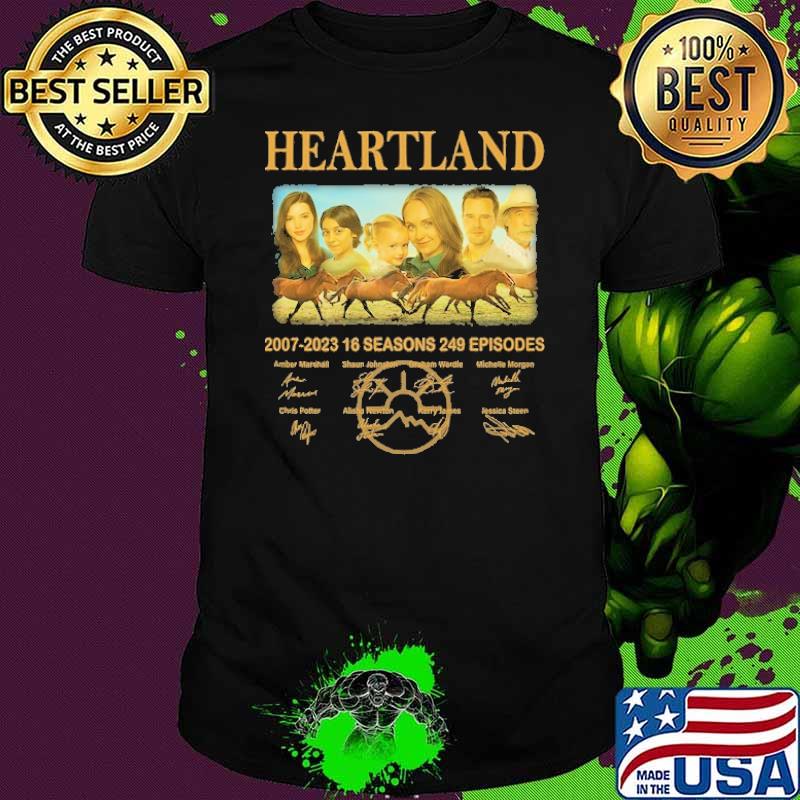 Official heartland 2007 2023 16 seasons 249 episodes signature shirt