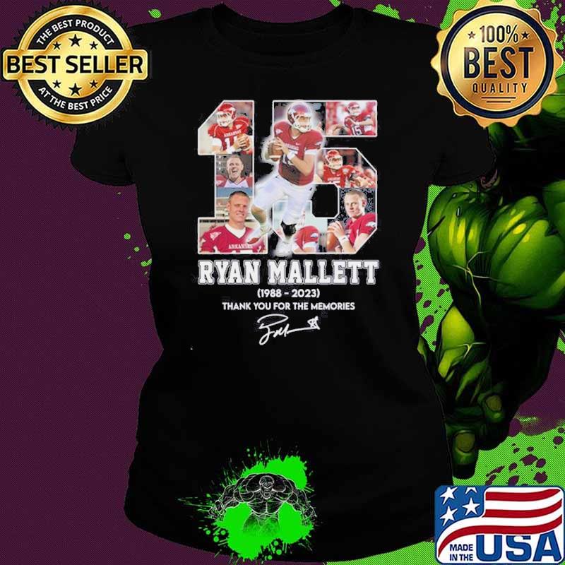 Official ryan Mallett 1988 – 2023 Thank You For The Memories Shirt