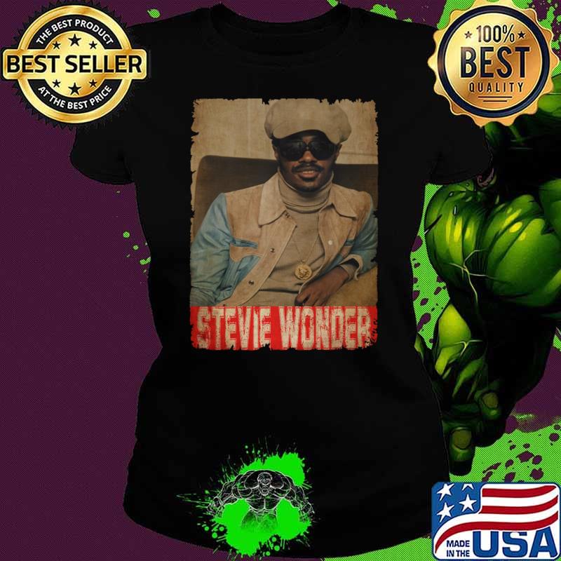 Official stevie Wonder Retro Music T-Shirt