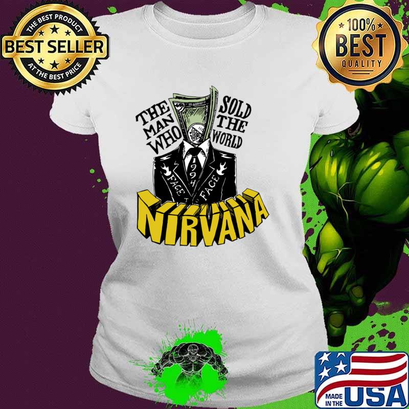 Official the man who sold the world Nirvana nirvana illustrations T-Shirt Ladies tee Official the man who sold the world Nirvana nirvana illustrations T-Shirt Ladies tee