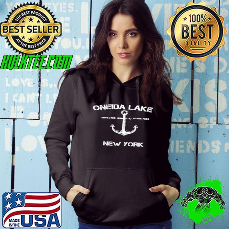 Oneida lake new york shark free shirt