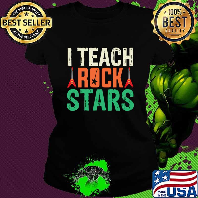 Original i teach rockstars music teacher back to school retro T-Shirt