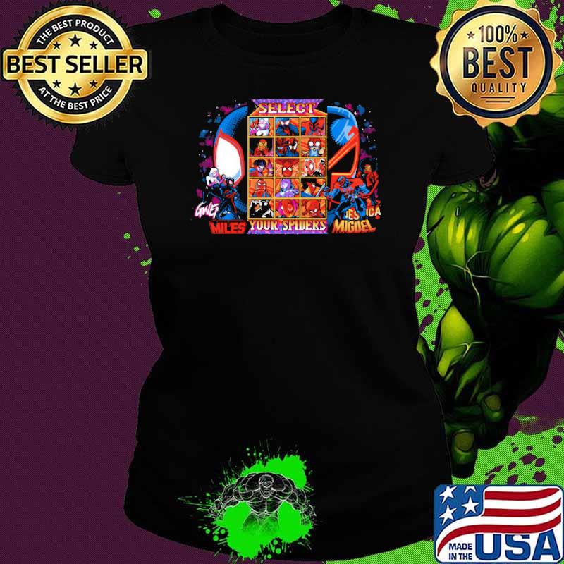 Original select Miles your Spiders Miguel Spiderman shirt