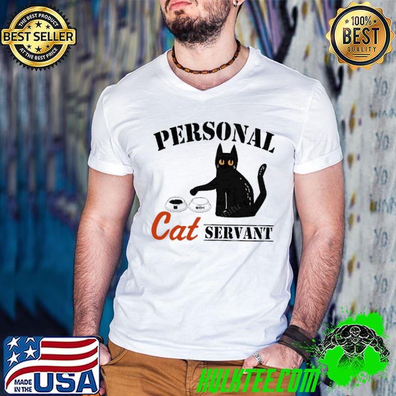Personal Cat Servant Black Cat s Guys V Neck Personal Cat Servant Black Cat s Guys V Neck