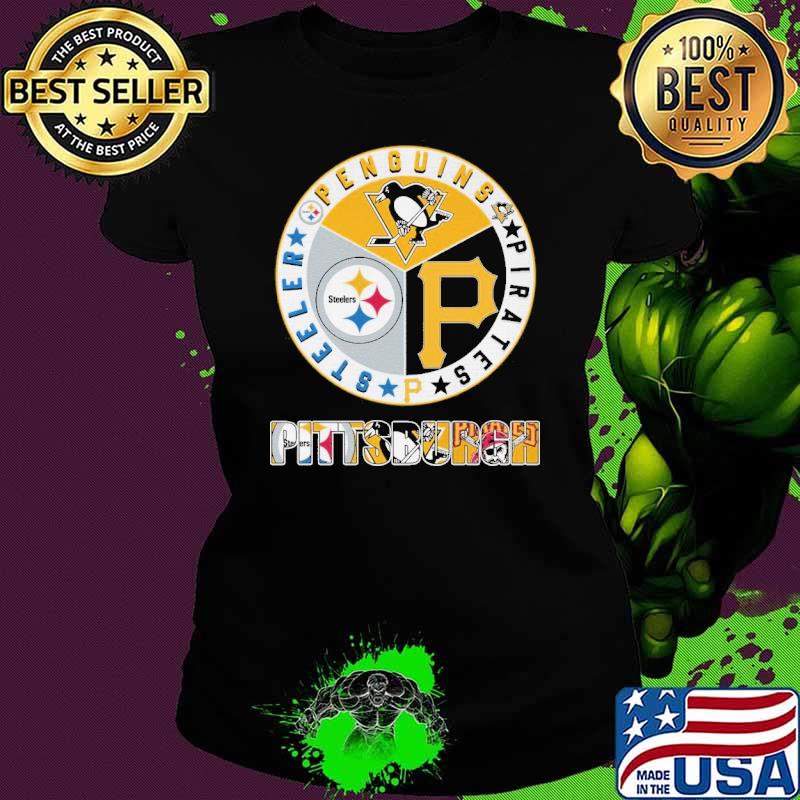 Pittsburgh penguins pirates steelers football shirt
