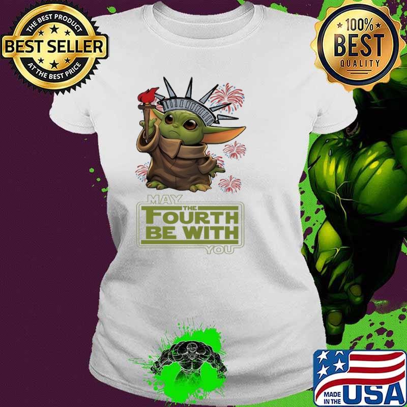 Premium may The Fourth be With You Yoda Fireworks s Ladies tee Premium may The Fourth be With You Yoda Fireworks s Ladies tee