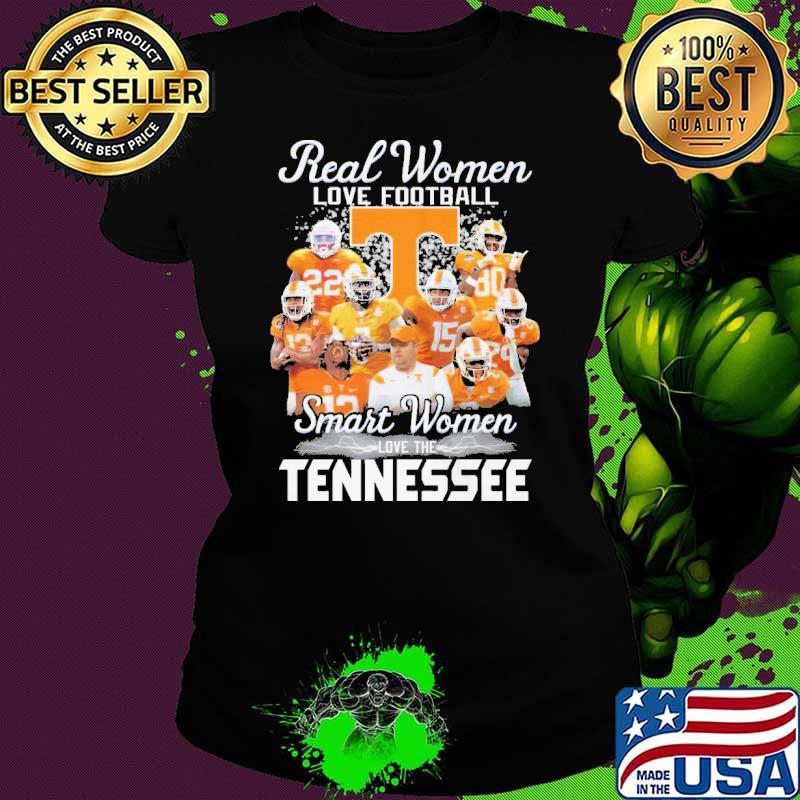 Real women love football smart women tennessee shirt