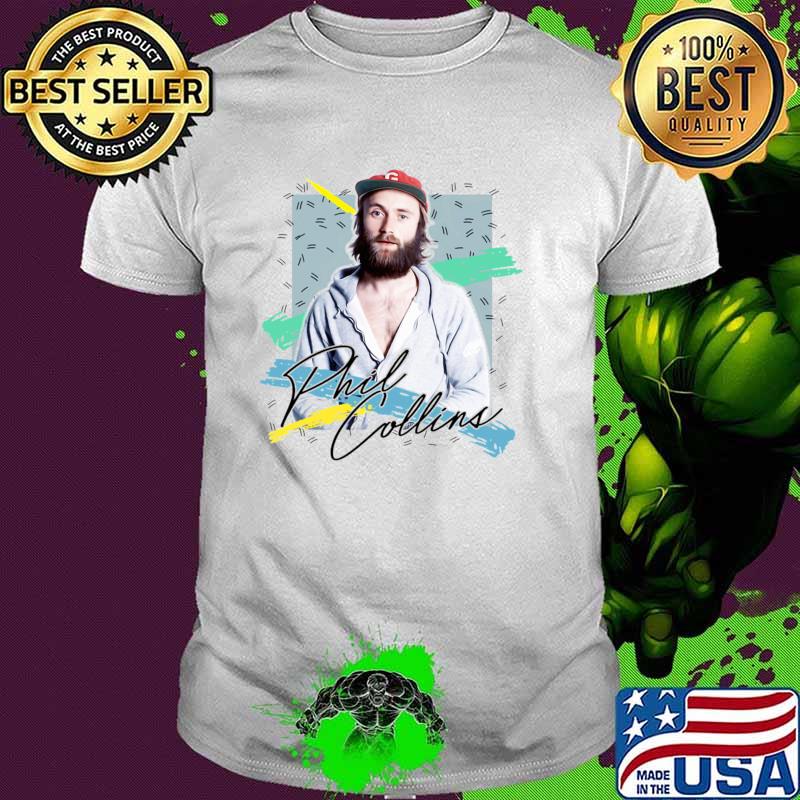Retro 80s Phil Collins English singer drummer signature T-Shirt