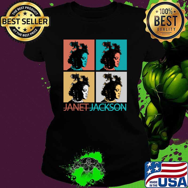 Retro Pop Art Janet Jackson Together Again Fan Art T-Shirt