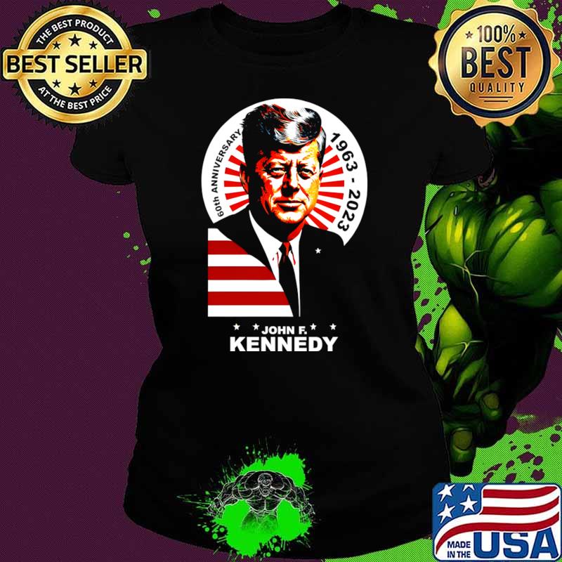Retro President Kennedy Dallas 1963 2023 60th anniversary usa flag T-Shirt