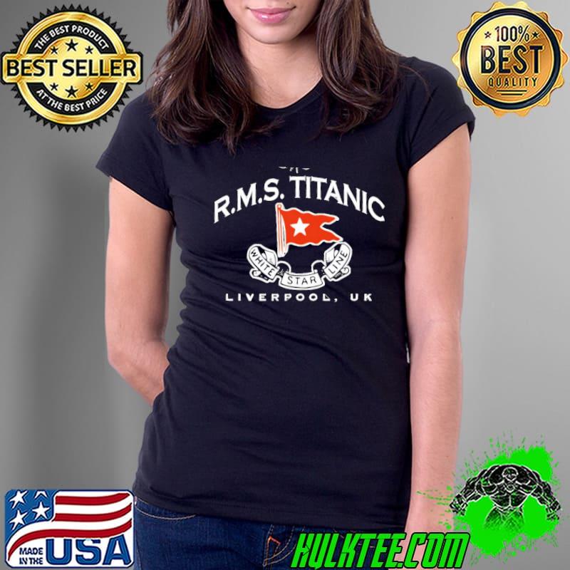 Rms Titanic Crew Logo Unisex T-Shirt Ladies Tee Rms Titanic Crew Logo Unisex T-Shirt Ladies Tee