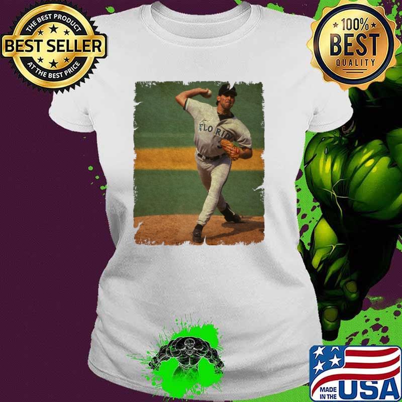 Robb Nen Baseball Major League in Miami Marlins T-Shirt Ladies tee Robb Nen Baseball Major League in Miami Marlins T-Shirt Ladies tee