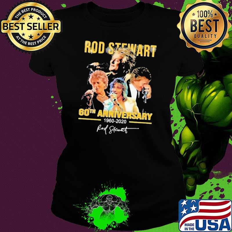 Rod stewart 60th anniversary 1960 2020 signature shirt