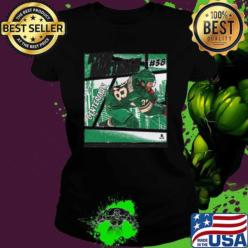 Ryan Hartman Comic American Hockey For Minnesota Wild The NHL T-Shirt