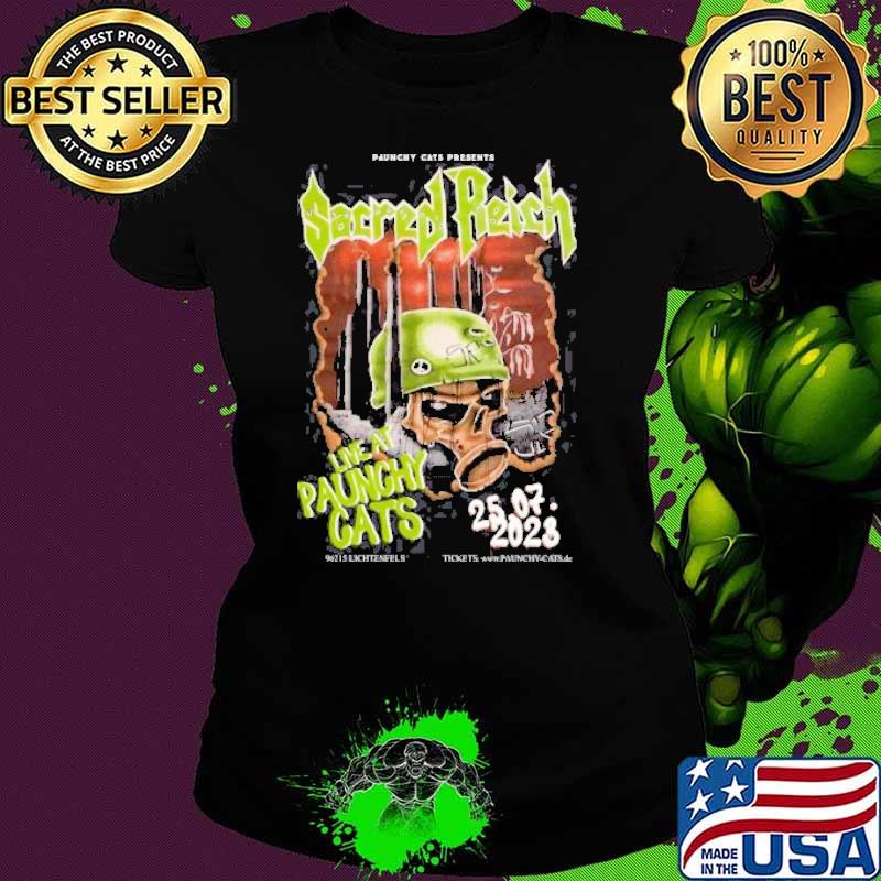 Sacred Reich Live At Paunchy Cats Tour 2023 shirt
