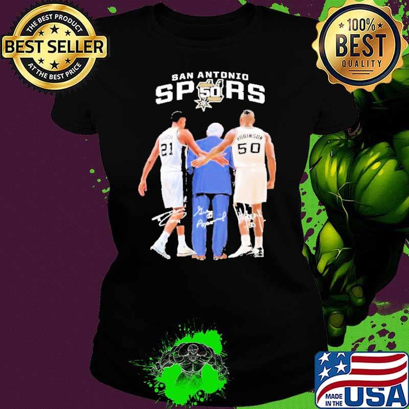 San Antonio Spurs Duncan And Robinson Signatures Shirt