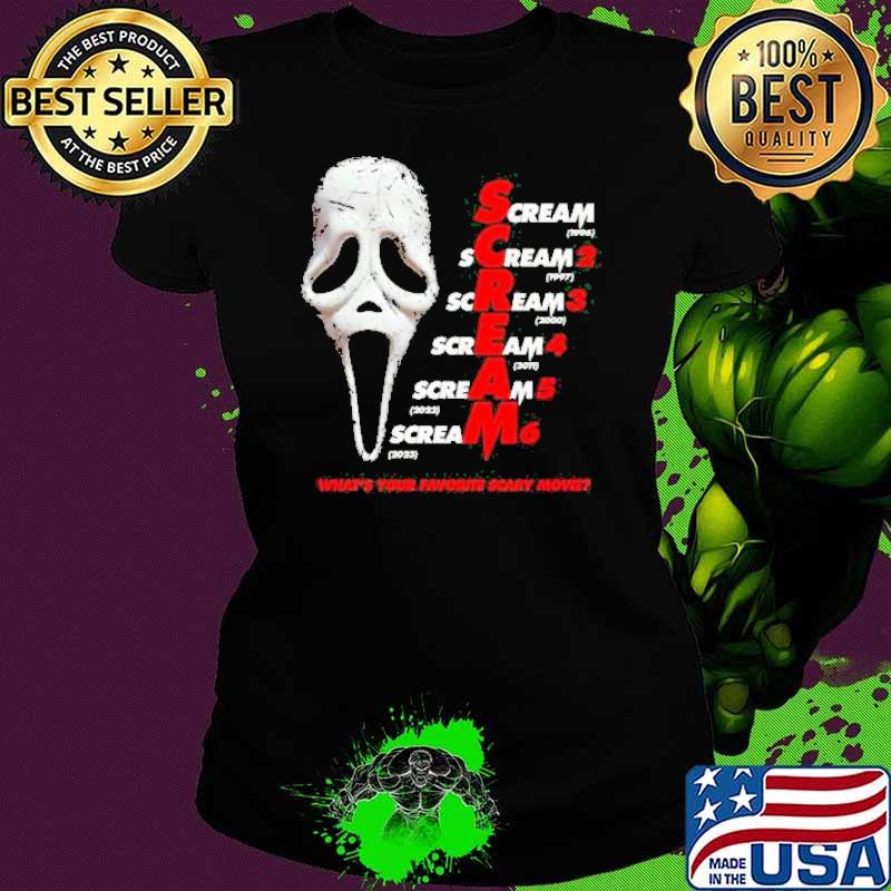 Scream Franchise What’s Your Favorite Scary Movie Halloween 2023 shirt