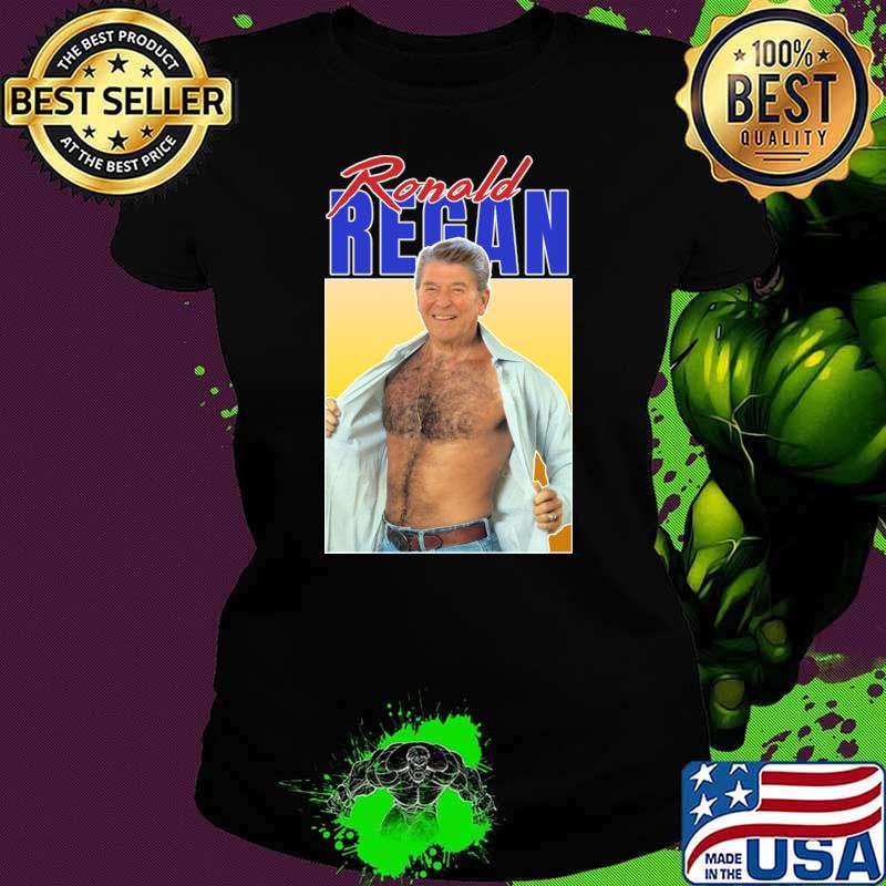 Sexy Ronald Regan 80s Aesthetic Signature T-Shirt