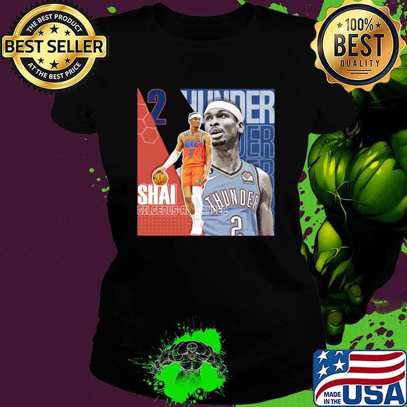 Shai Gilgeous-Alexander Basketball Design Poster Thunder T-Shirt
