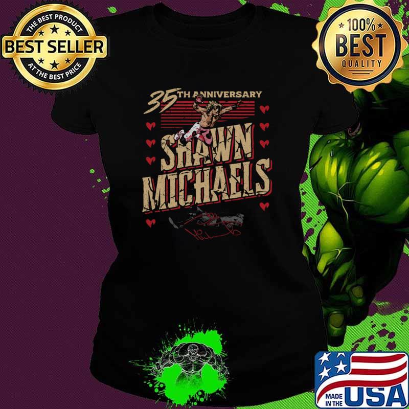 Shawn Michaels 35th Anniversary Flying Signature T-Shirt