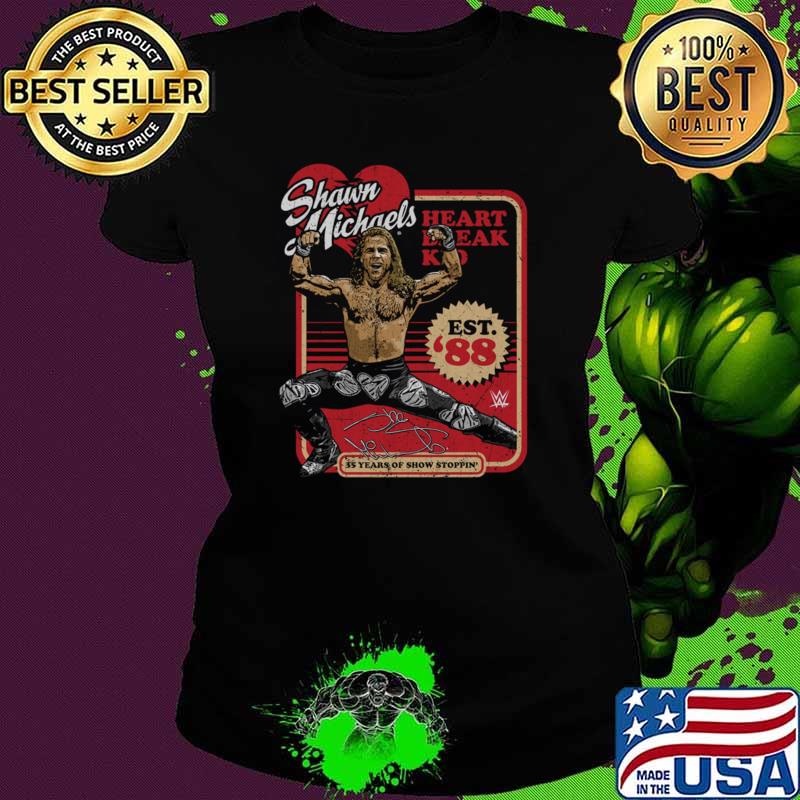 Shawn Michaels Heart Break 35 Years Of Snow Stoppin' Signature Est. 88 T-Shirt